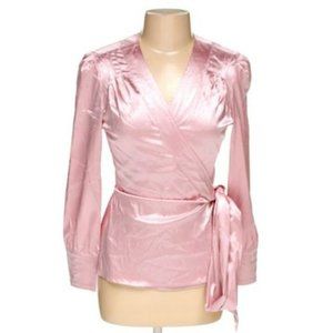 Chadwicks Rose Pink Silky Dress Shirt Blouse
